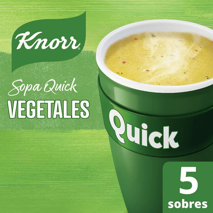 SOPA INSTANTANEA KNORR QUICK VEGETALES 5 UND