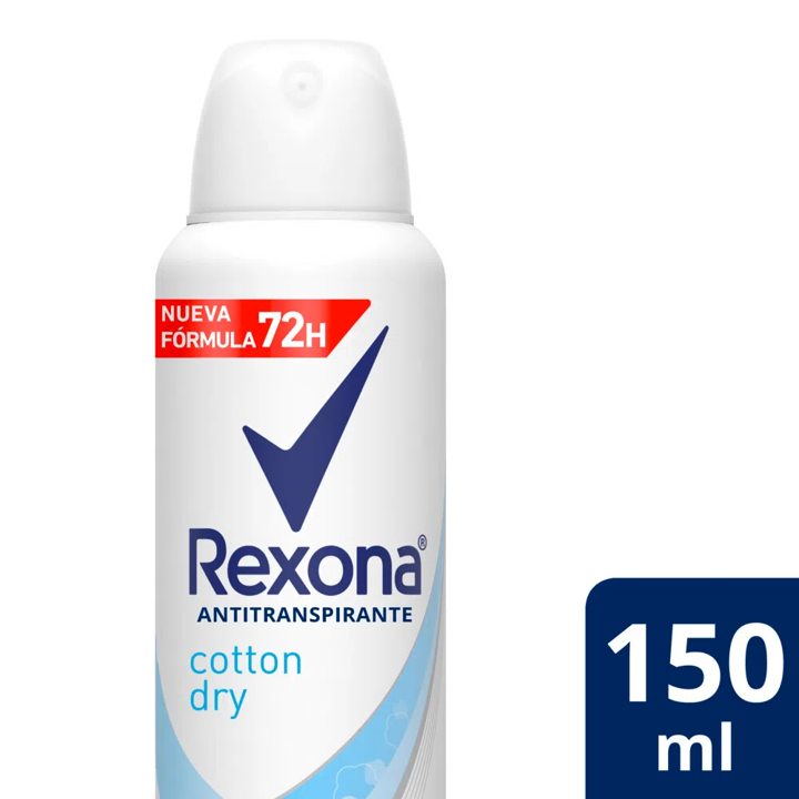 DESODORANTE MUJER AERO REXONA COTTON DRY 150 ML