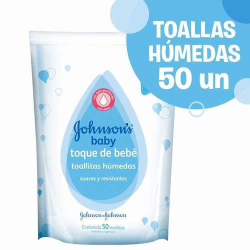 TOALLITAS HUMEDAS JOHNSONS TOQUE DE BEBE 50 UND