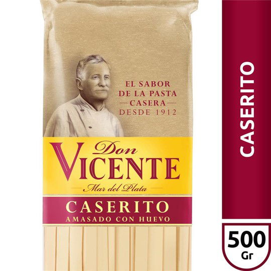 FIDEOS DON VICENTE CASERITO AL HUEVO 500 GR