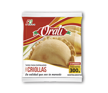 TAPA EMPANADAS ORALI CRIOLLA 300 GR