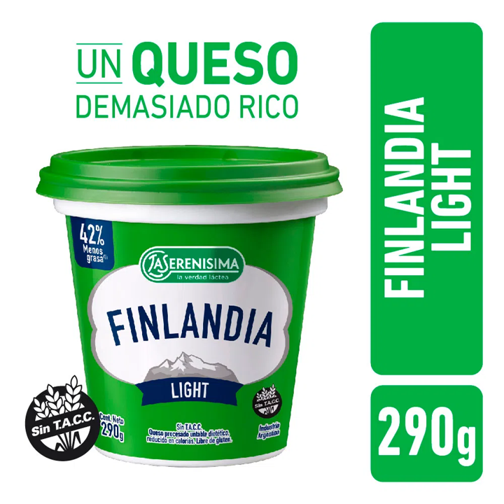 QUESO UNTABLE FINLANDIA LIGHT 290 GR
