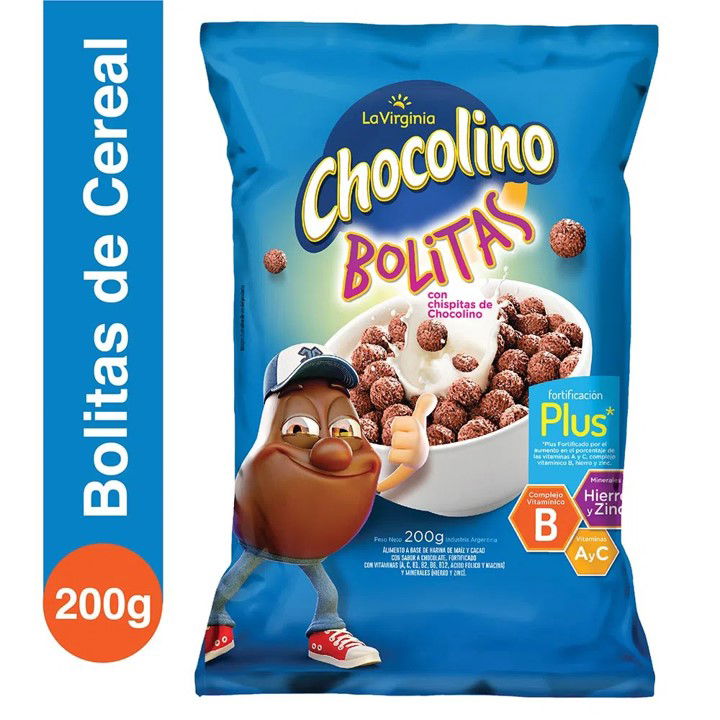 BOLITAS DE CEREAL CHOCOLINO 200 GR