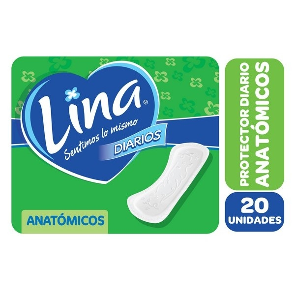 PROTECTORES DIARIOS LINA SIN PERFUME 20 UND