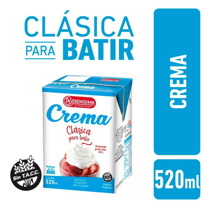 CREMA LS UAT TETRA SQUARE 520 ML