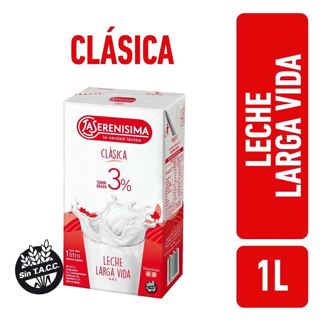LECHE UAT LS ENTERA 3% BRIK 1000 ML