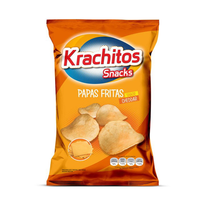 PAPAS FRITAS KRACHITOS CHEDDAR 350 GR