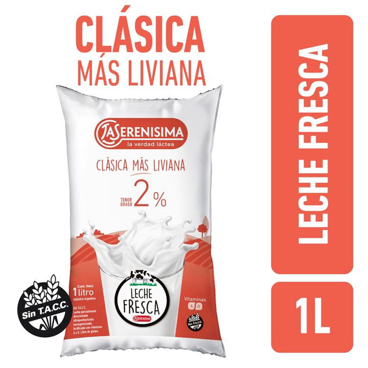 LECHE SACHET LS ENTERA ULT PAST 2% 1000 ML