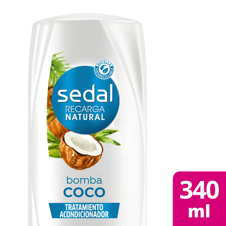 ACONDICIONADOR SEDAL BOMBA COCO 340 ML