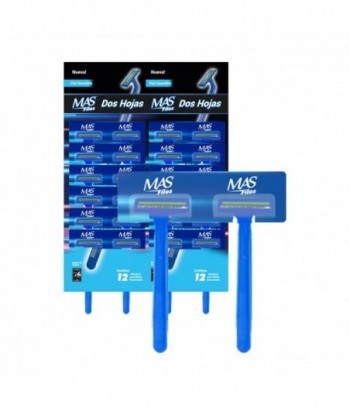MAQUINA DE AFEITAR MAS FILOS 2 HOJAS PREMIUM