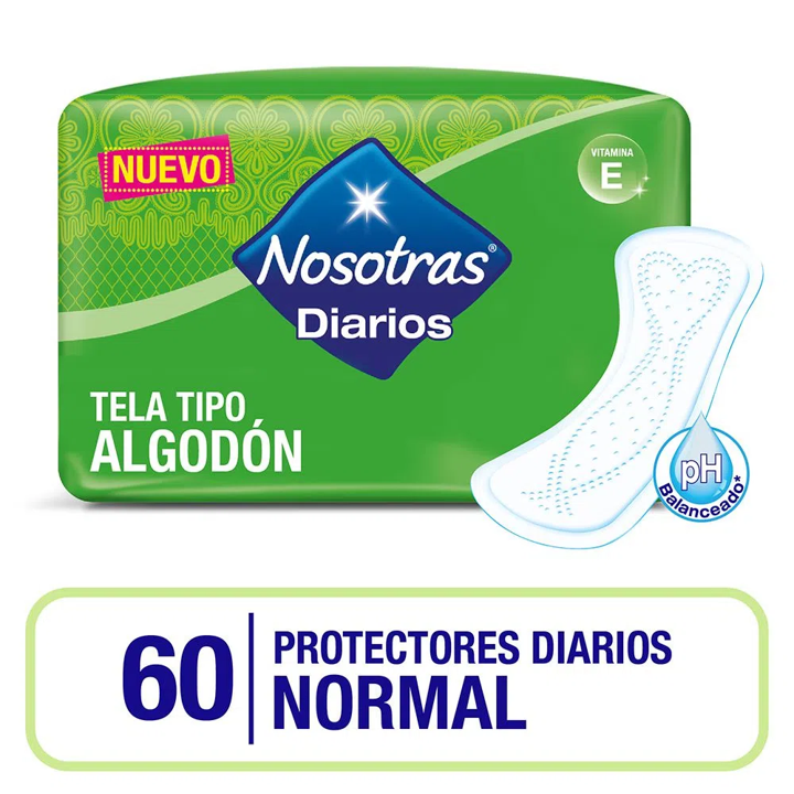 PROTECTORES DIARIOS NOSOTRAS NORMALES 60 UND