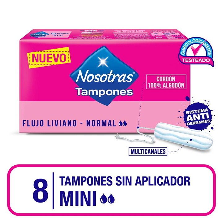 TAMPONES NOSOTRAS MINI 8 UND