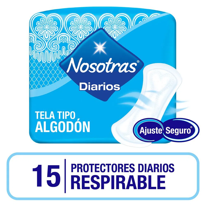 PROTECTORES DIARIOS NOSOTRAS RESPIRABLES 15 UND