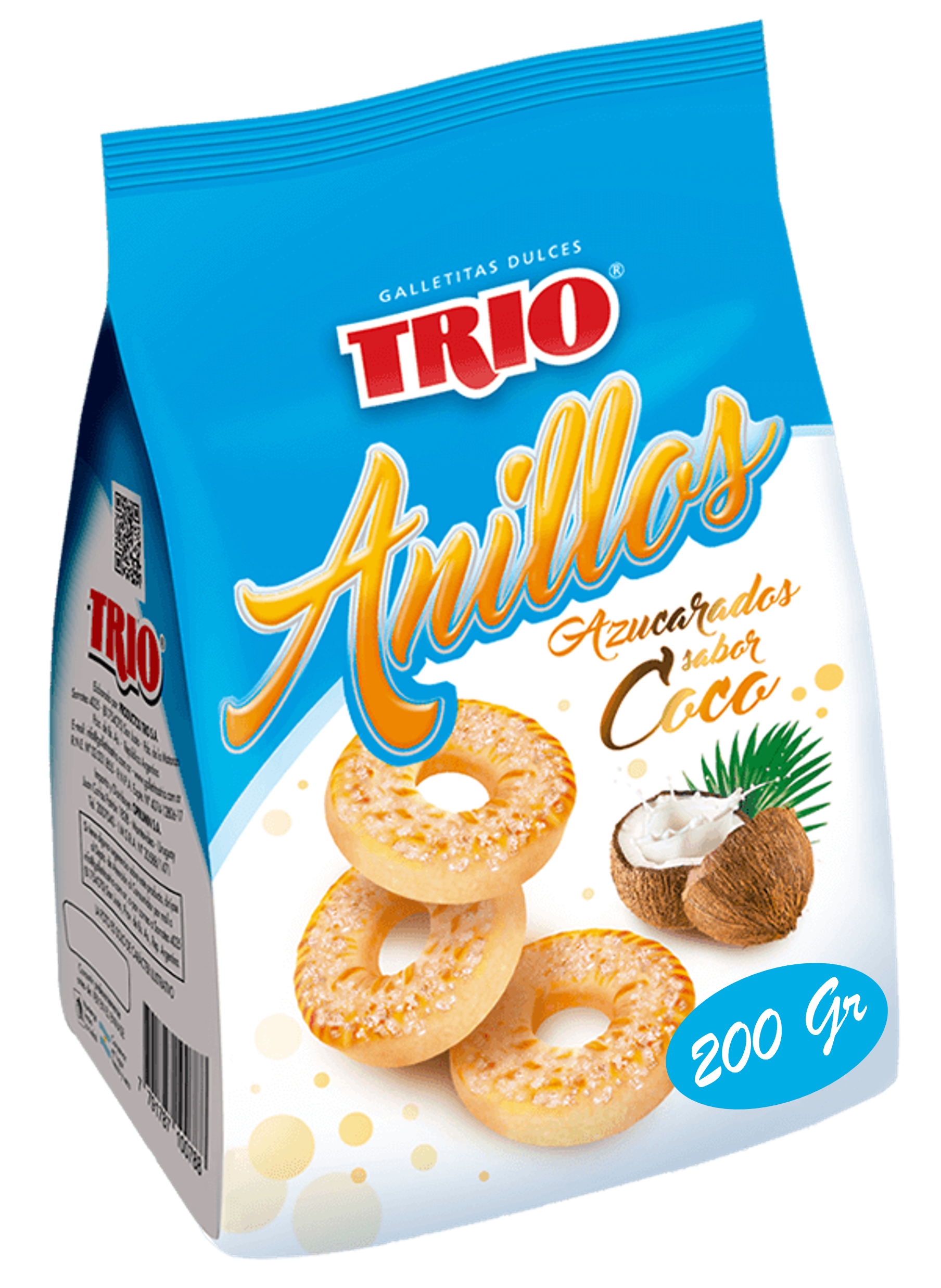 GALLETITAS SECAS TRIO ANILLOS COCO 200 GR