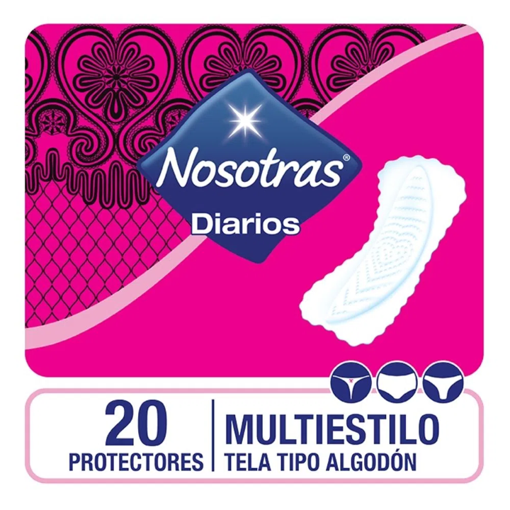 PROTECTORES DIARIOS NOSOTRAS MULTIESTILO 20 UND
