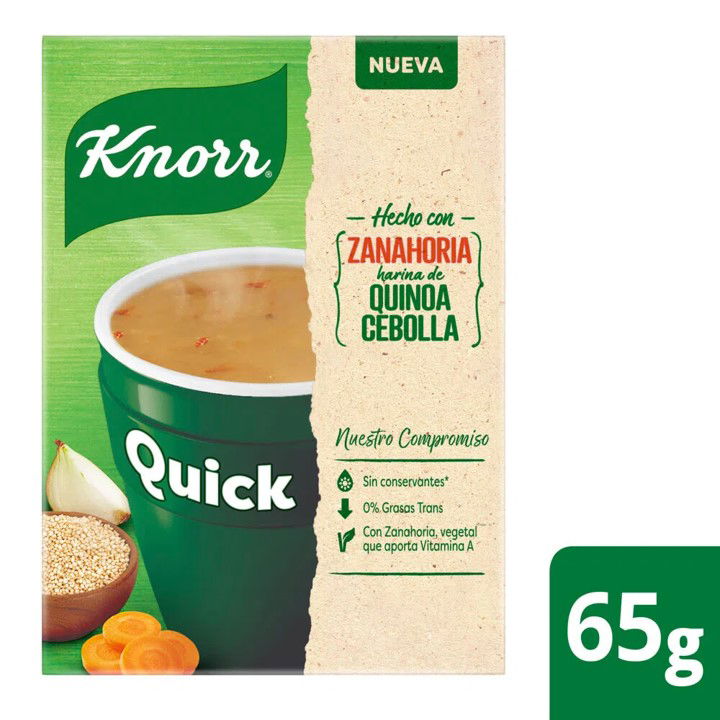 SOPA INSTANTANEA KNORR QUICK ZANAHORIA 5 UND