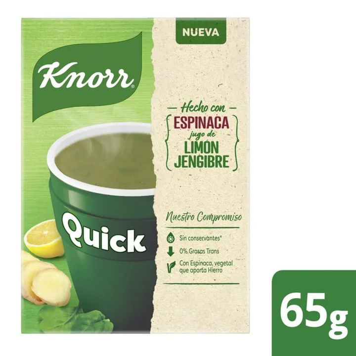 SOPA INSTANTANEA KNORR QUICK ESPINACA 5 UND