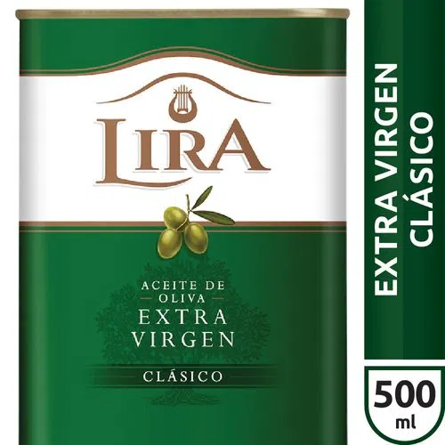 ACEITE OLIVA LIRA EXTRA VIRGEN LATA 500 ML