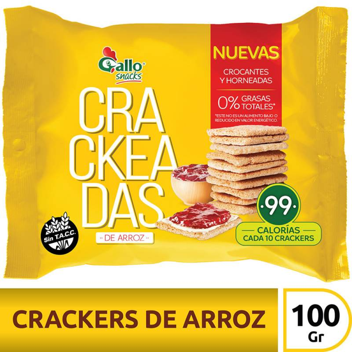 TOSTADAS DE ARROZ GALLO CRACKEADAS 100 GR