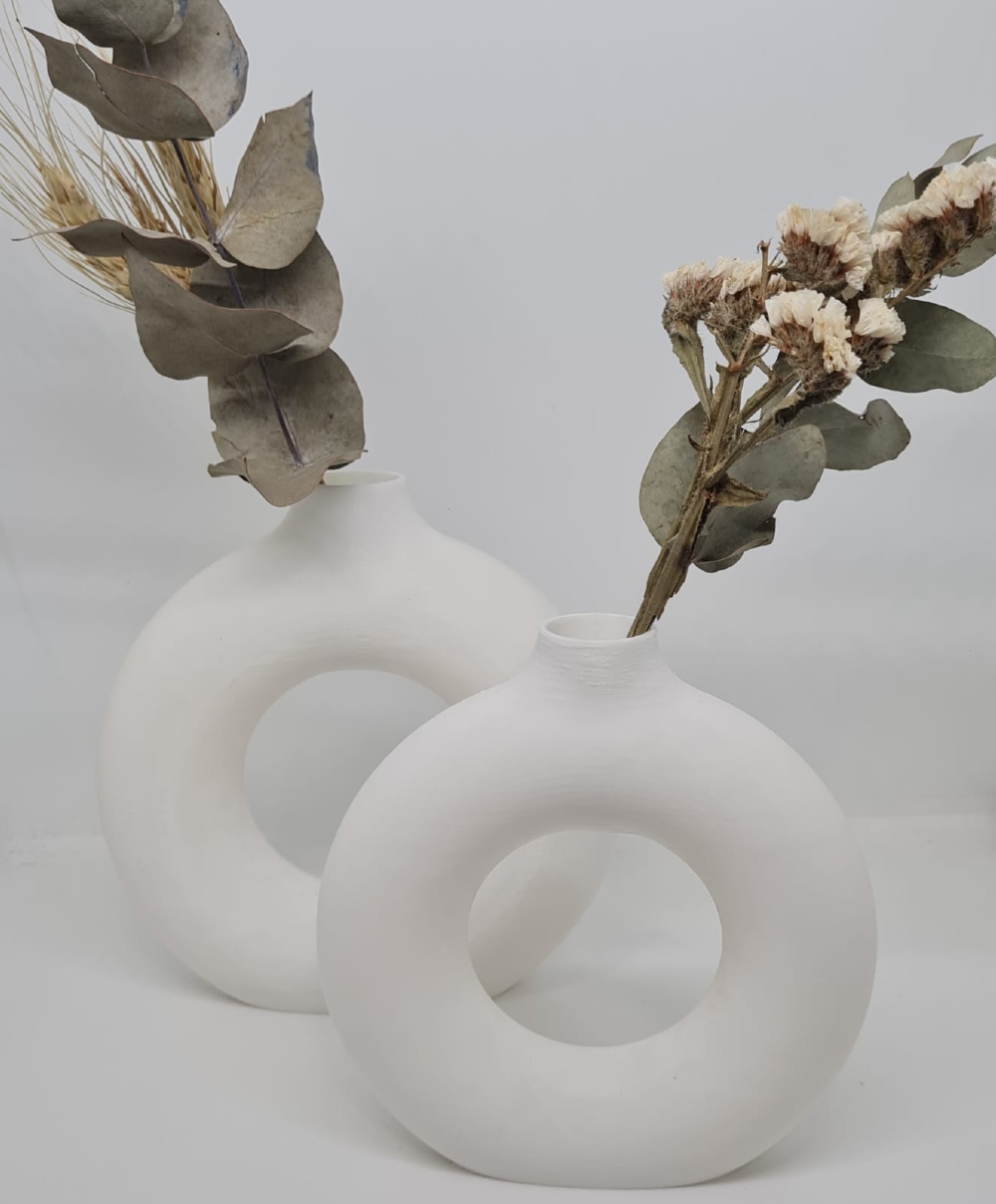 Florero Dona estilo Nórdico en 3D