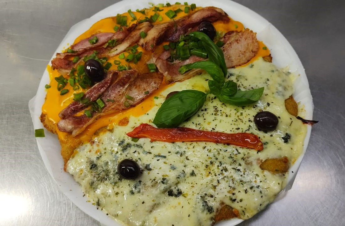 Milanesa mitad y mitad
