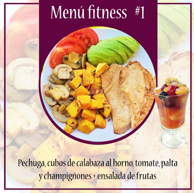 Menú fitness #1 + ensalada de frutas