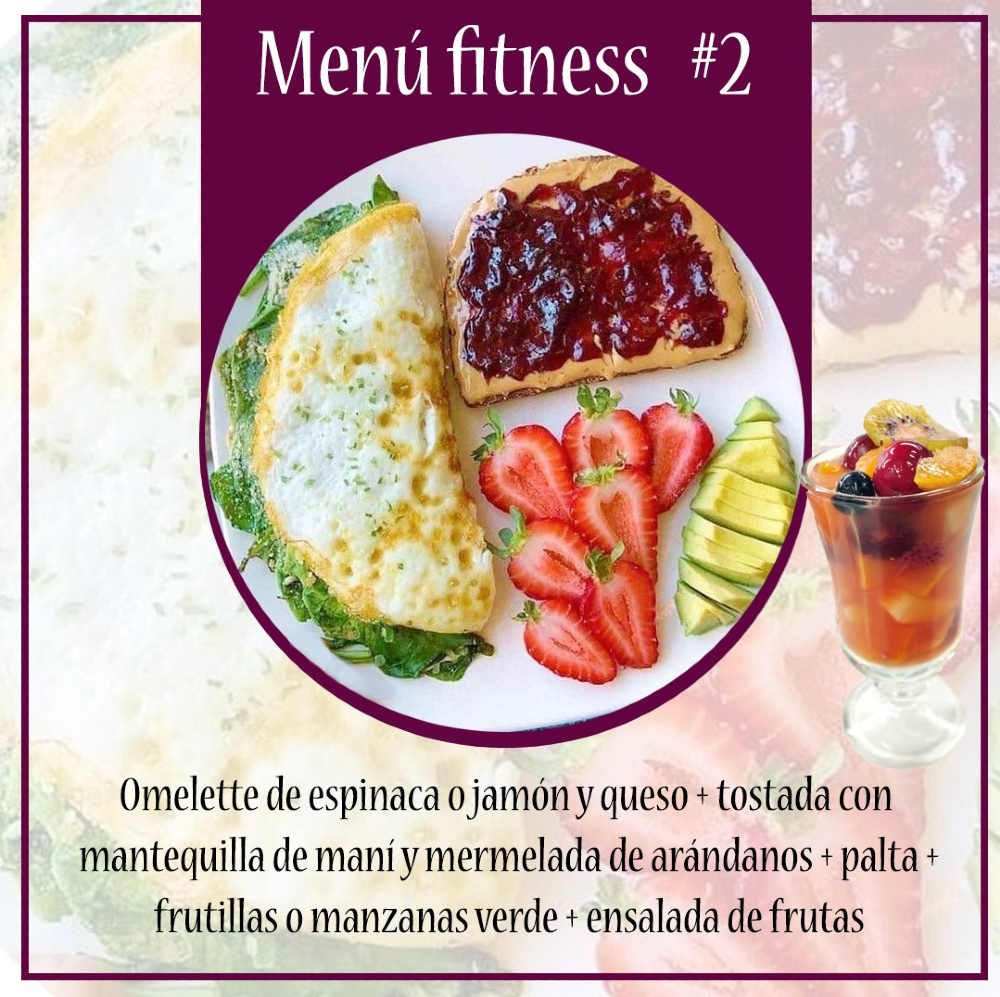 Menú fitness #2 +  ensalada de frutas