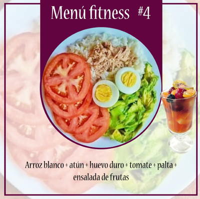 Menú fitness #4 + ensalada de frutas