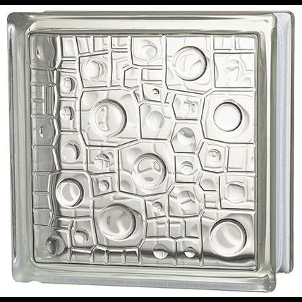 LADRILLO DE VIDRIO BURBUJA 19X19X8