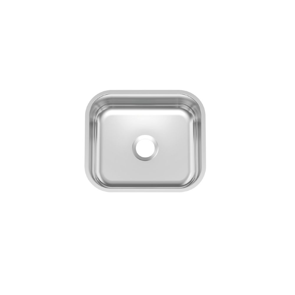 BACHA ACERO INOX. RECTANGULAR 40 BL 40X34X14 ANTIRREBALSE