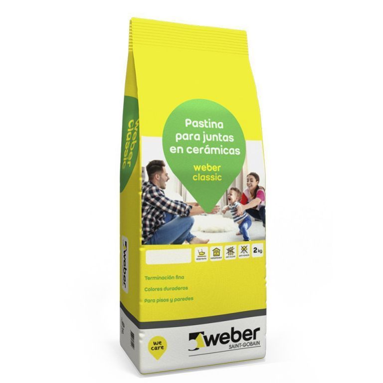 PASTINA WEBER CLASSIC GRIS PERLA X2 KG.