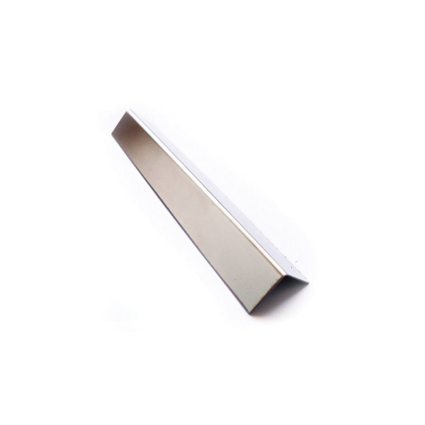 LISTEL ACERO INOX. TAPACANTOS 90º BRILL. DE 20X20MM TA20X20
