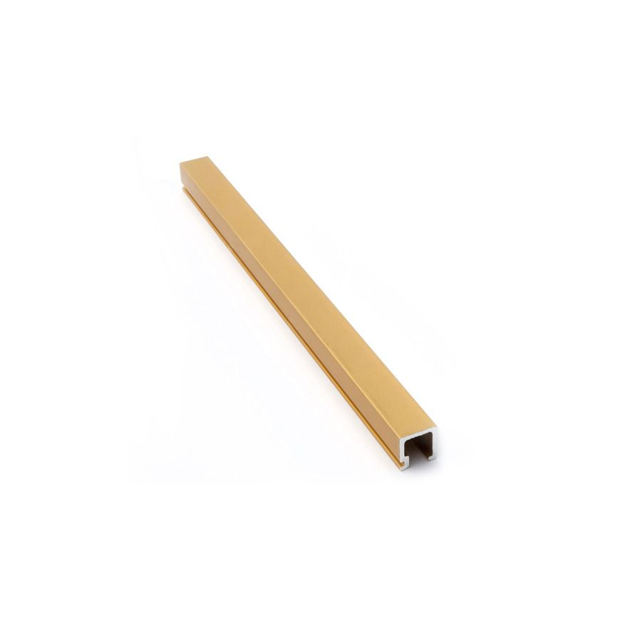 LISTEL DE ALUM CUADRADO ORO MATE 10X10MM (LAOM10X10)