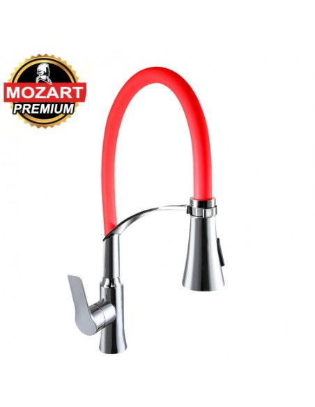 MONOCOMANDO CALIFORNIA C/PUENTE ROCIADOR EXT Y FLEX (9996)