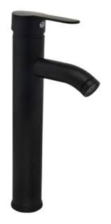 MONOCOMANDO NEGRA LAVATORIO 22CM ALT AGUA (9239)