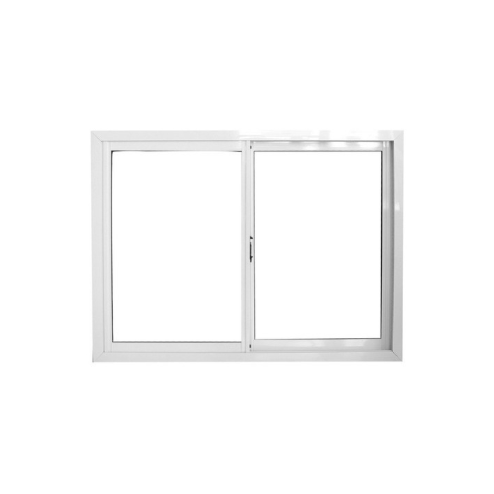 VENTANA ALUM BCO HERRERO C/VIDRIO 3MM C/GUIA 1.00×1.00