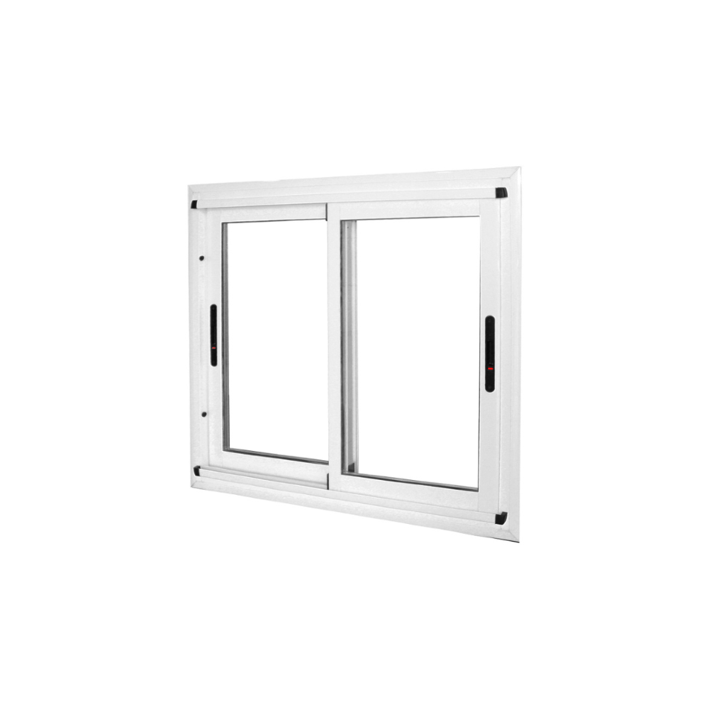 VENTANA ALUM BCO MODENA C/VIDRIO 4MM C/GUIA 2.00×1.50