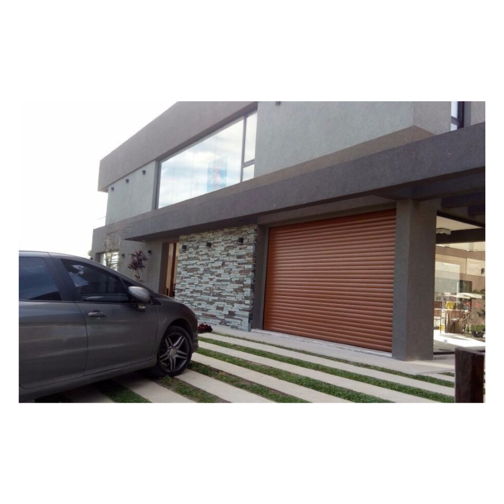 CORTINAS LEVADIZAS ALUMINIO COLOR SIMIL MADERA 270×210