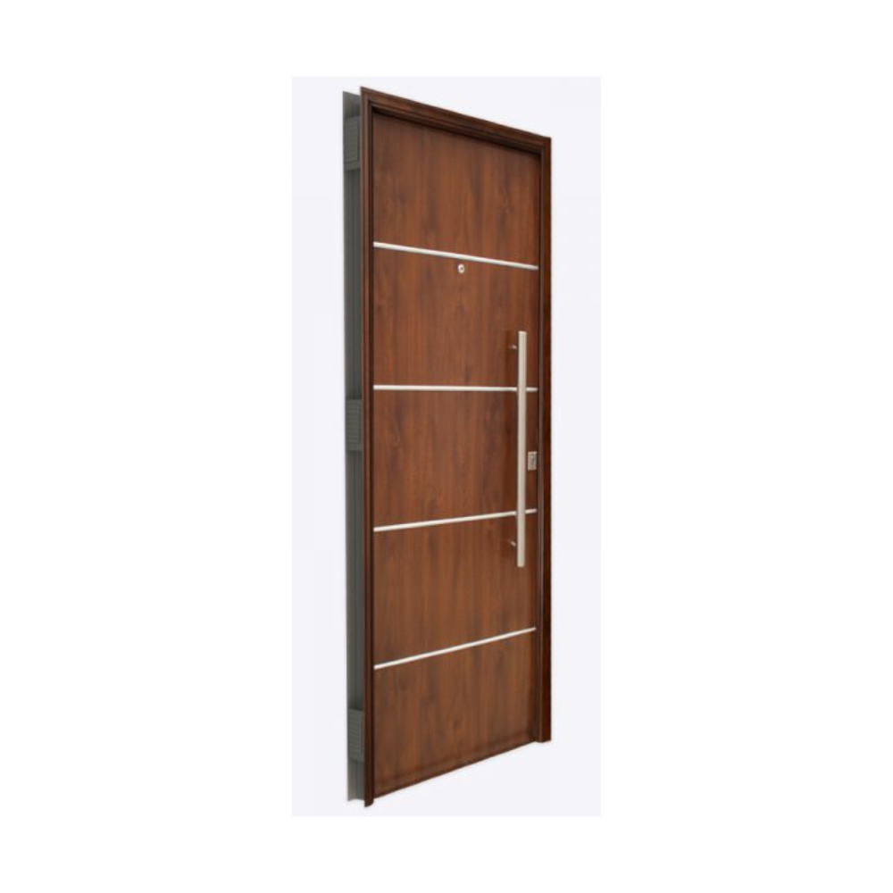 PUERTA PAVIR PESADA SIMIL MADERA MOD. FUTURA CAOBA 0.80×2.00