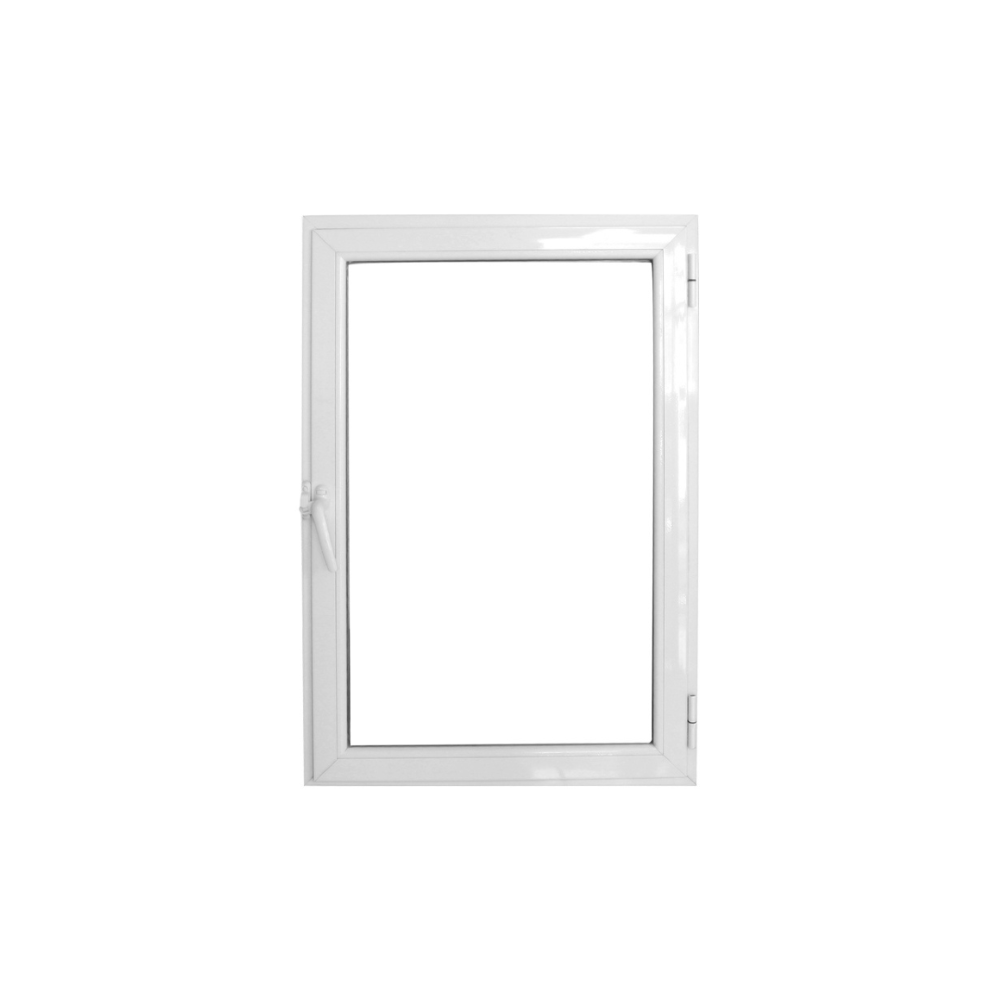 RAJA ALUM. BCO. MODENA C/VIDRIO 4MM 0.40×0.80
