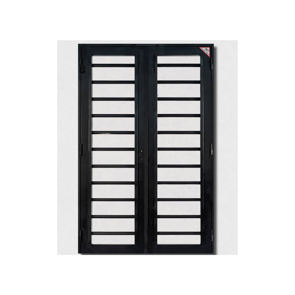 PUERTA REJA BARROTE 2 HOJAS C/CERRADURA 2.00X2.00