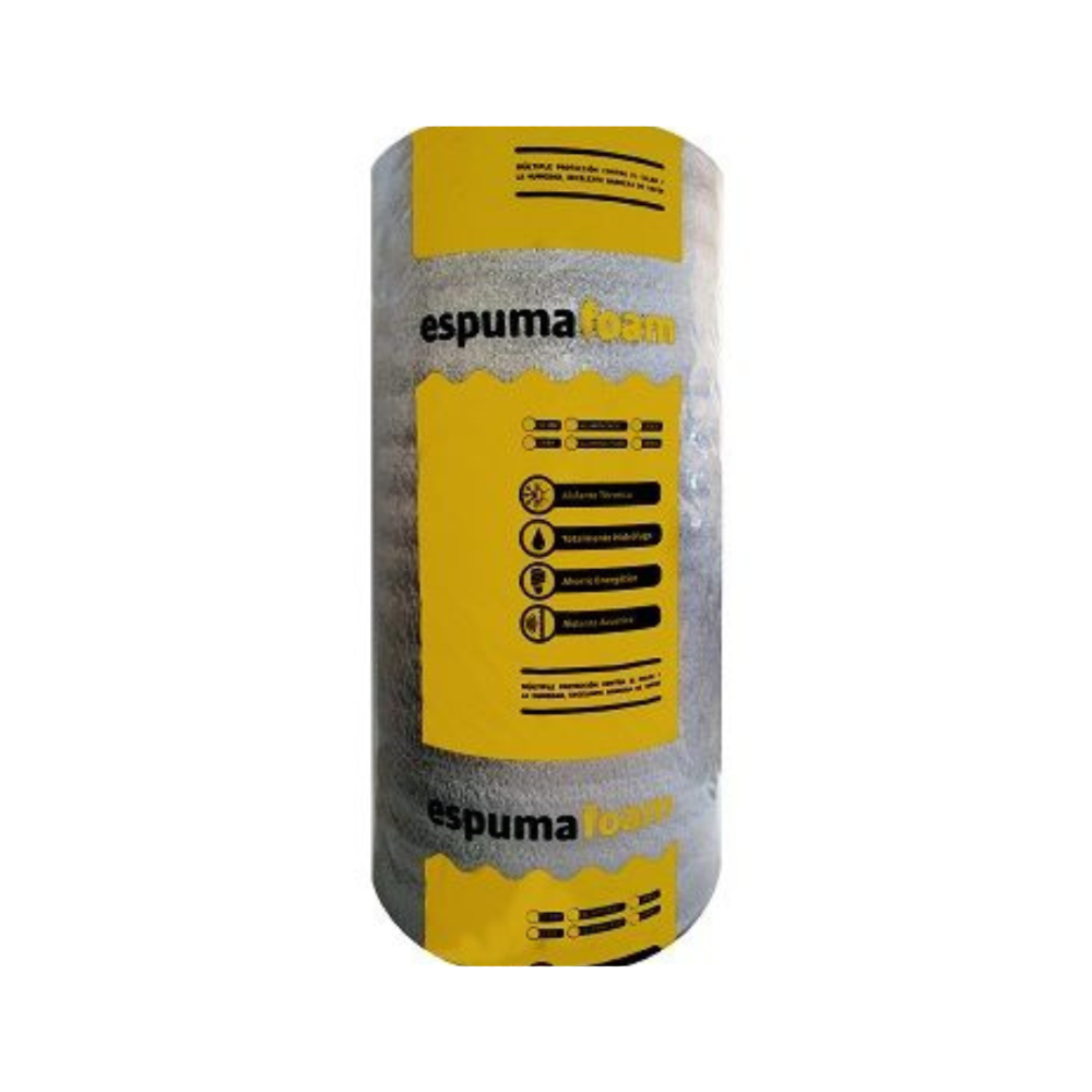 ESPUMA CON FILM METALIZADO 10MM FOAM 1×20 MTS. (H10MR)