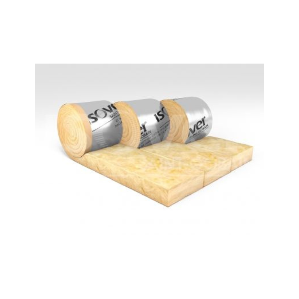 LANA DE VIDRIO ISOVER C/ALUM REF. 70MM 0.40X10MTS (12M2)