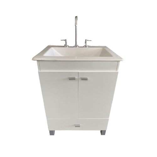 VANITORY DE PIE BCO. MARAL 2PTAS+1CAJON 60 CM BACHA MARMOLINA