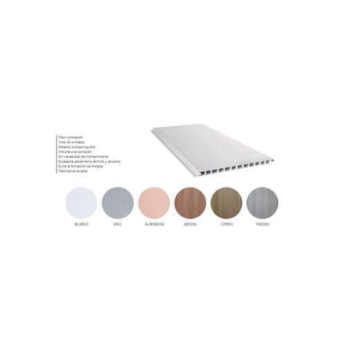 PLACA REVEST PVC COLOR SIMIL MADE 200X10MMX5 MTS.(PRECIOXM2)