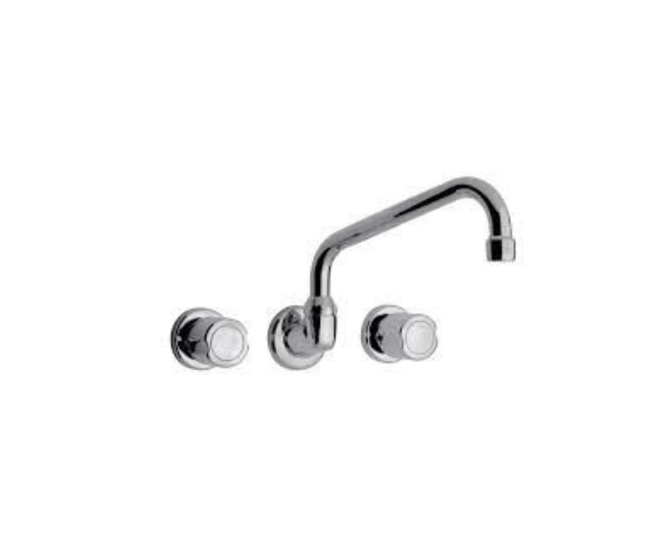 GRIFERÍA PARED COCINA EMBUTIR NEO CROMO PICO U