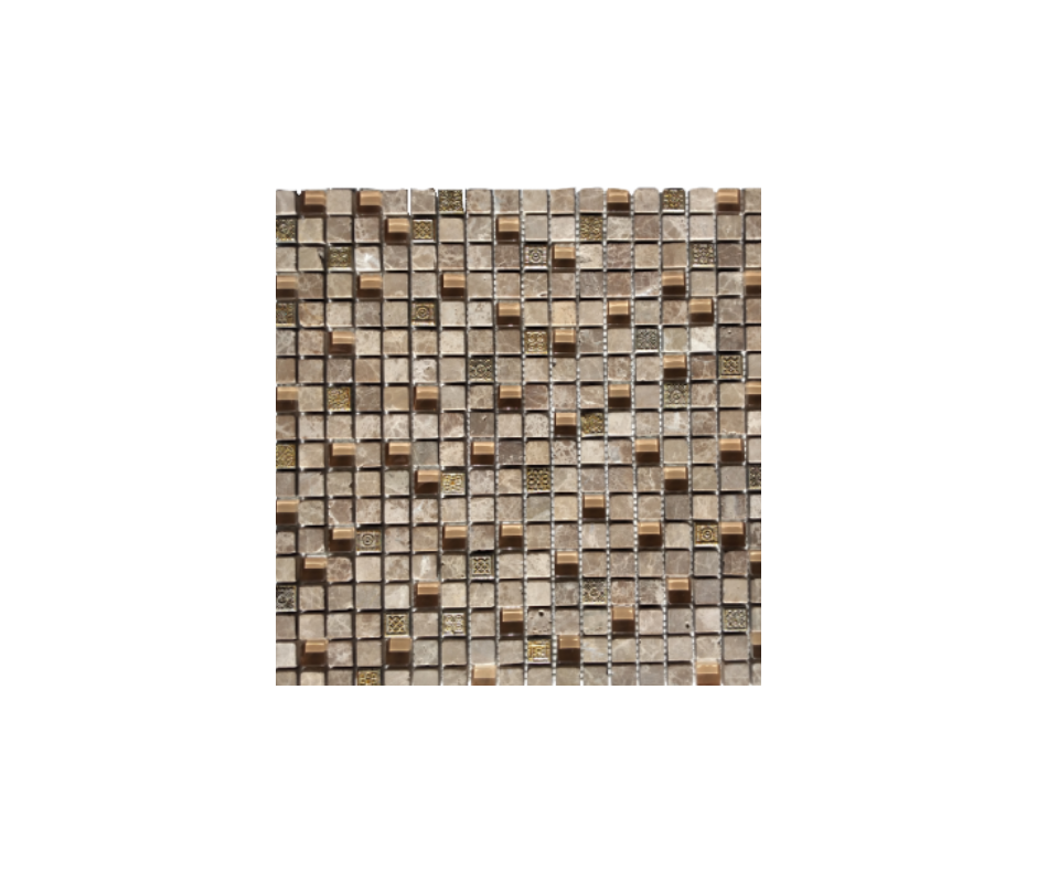 MALLA MURCIA MOSAICO VITRO CARAMEL 0.30×0.30