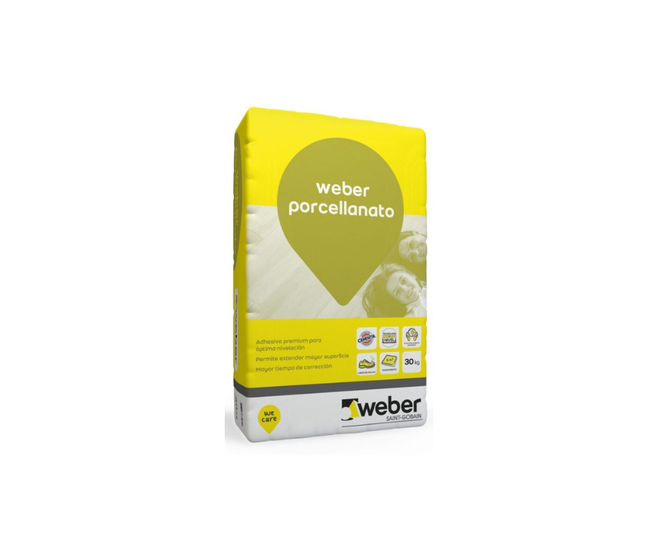 PEGAMENTO WEBER PORCELLANATO X30 KG.