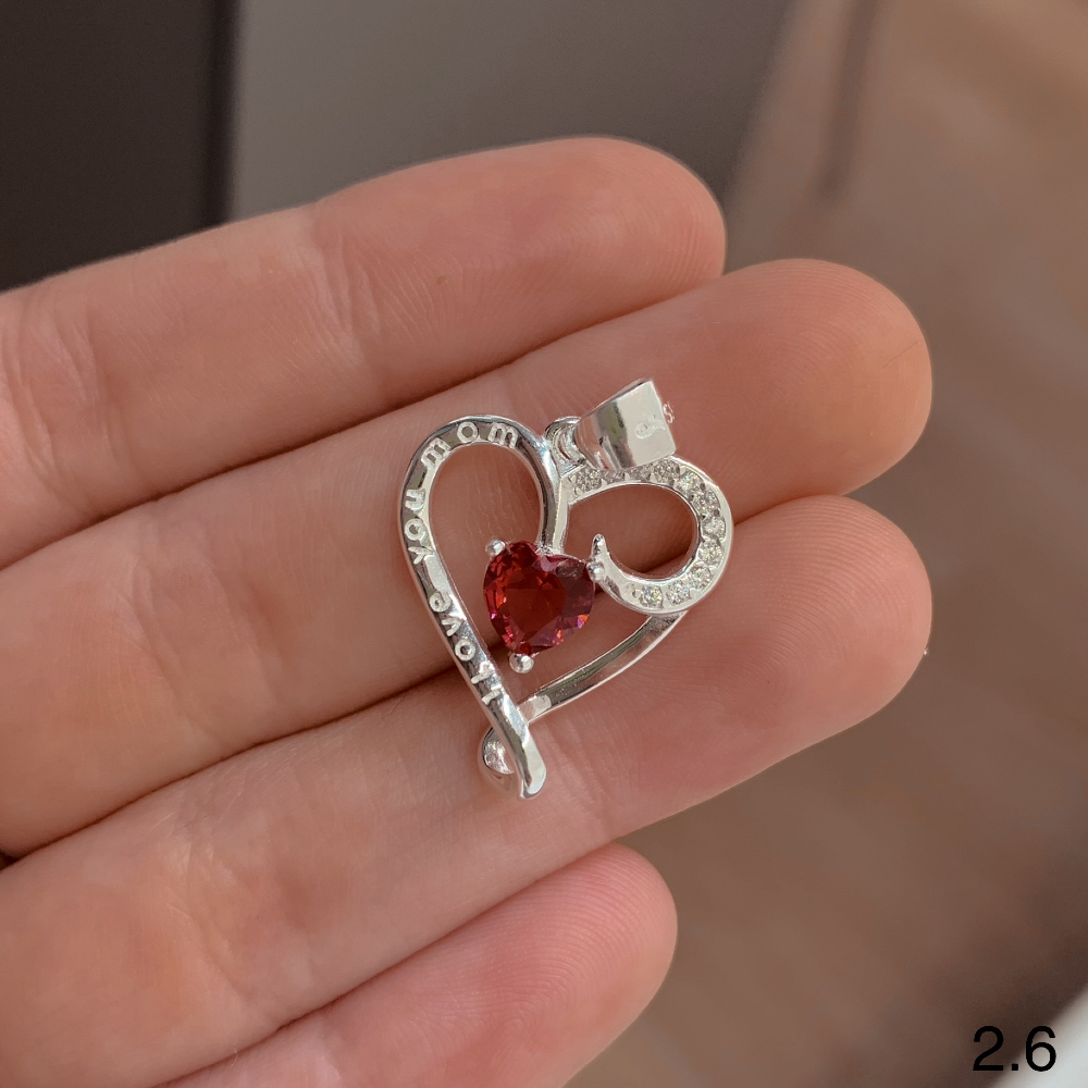 DIJE PLATA 925 CORAZÓN MADRE MAMA
