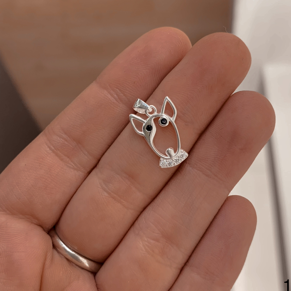 DIJE PLATA 925 PERRO